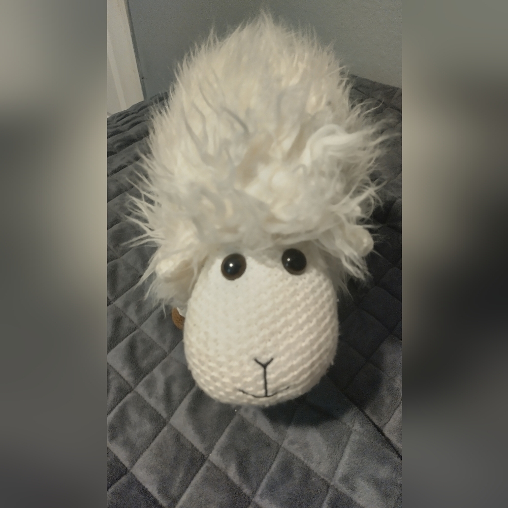 Plush White Sheep Toy 15"